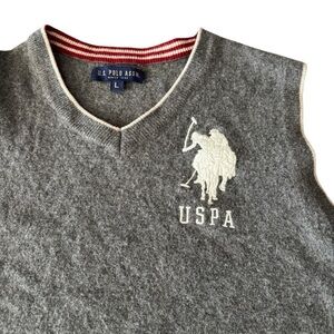 U.S Polo Assn. Wool Vest Gray Women's Size Large